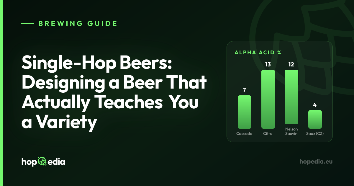 Single-Hop Beers: Designing a Beer That Actually Teaches You a Variety